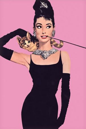  stunning art poster depicts an illustration of Audrey Hepburn as Holly 