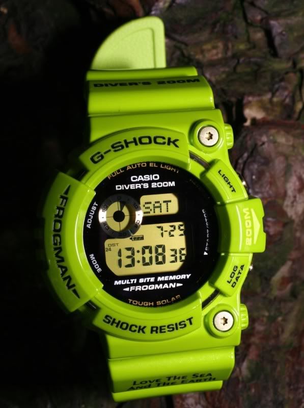 g shock frogman green