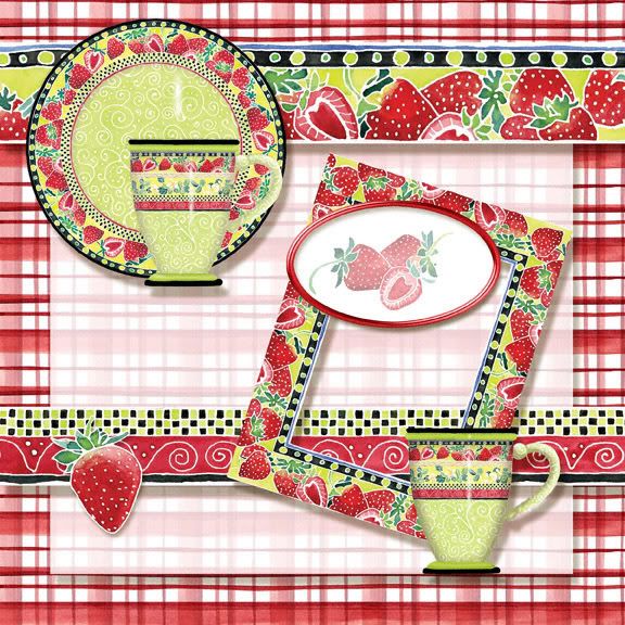 strawberry clip art, picnics, 