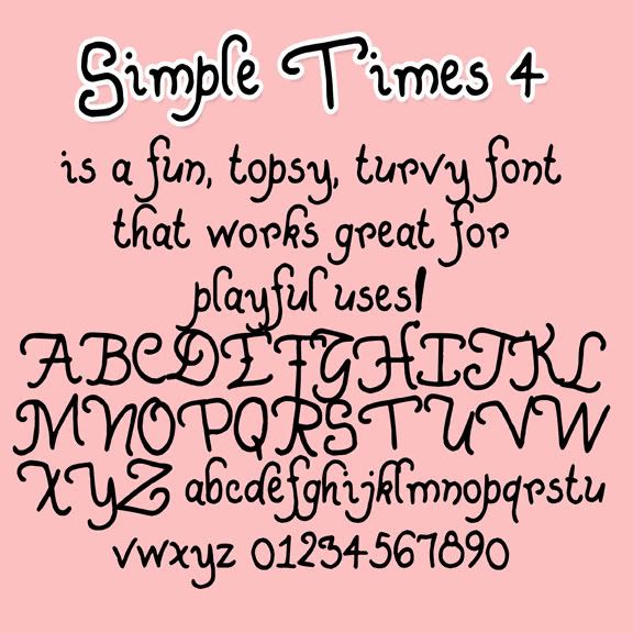 hand lettered font
