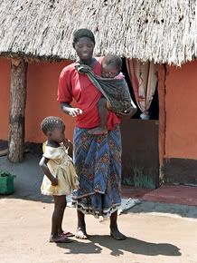 Zambia Woman with Children