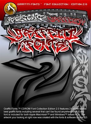 graffiti fonts. Graffiti Fonts CD version 2.0