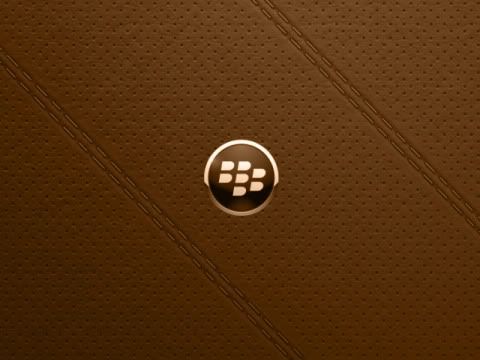 BlackBerry Leather Wallpaper in Color - Brown