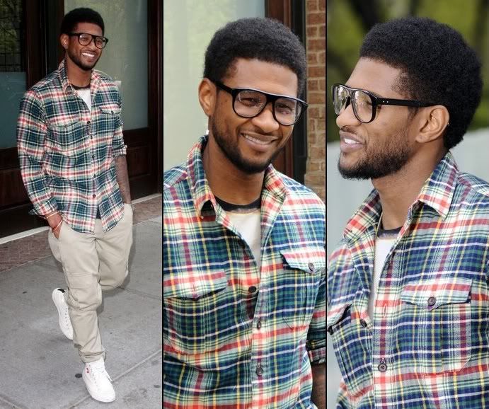 at least tame it down and get a nice hair cut Honestly I think Usher's