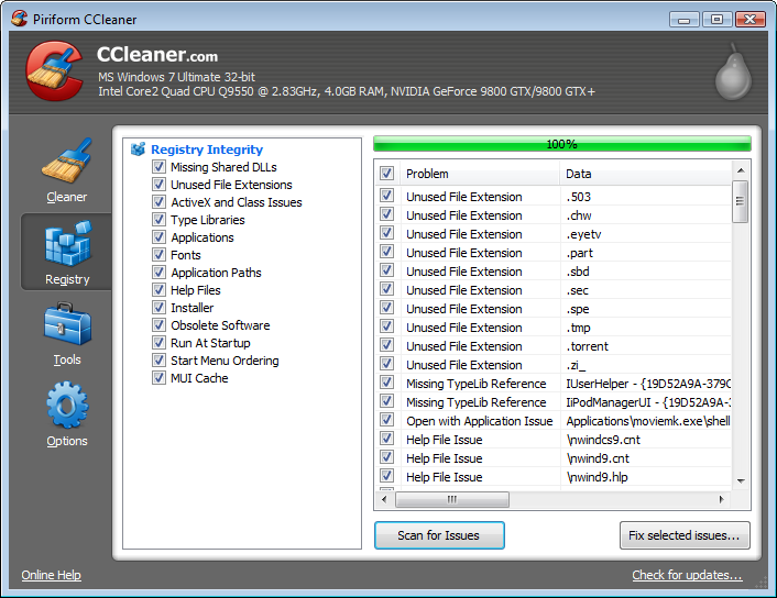 CCleaner3,Piriform,Registry