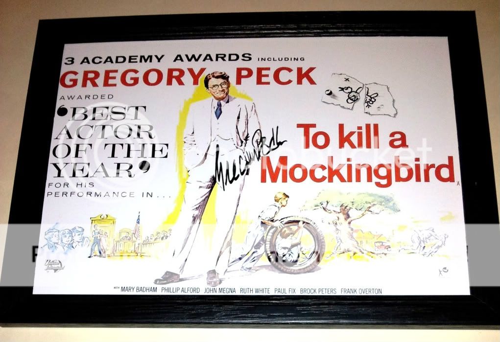 TO KILL A MOCKINGBIRD PP SIGNED & FRAMED 12X8 POSTER GREGORY PECK 