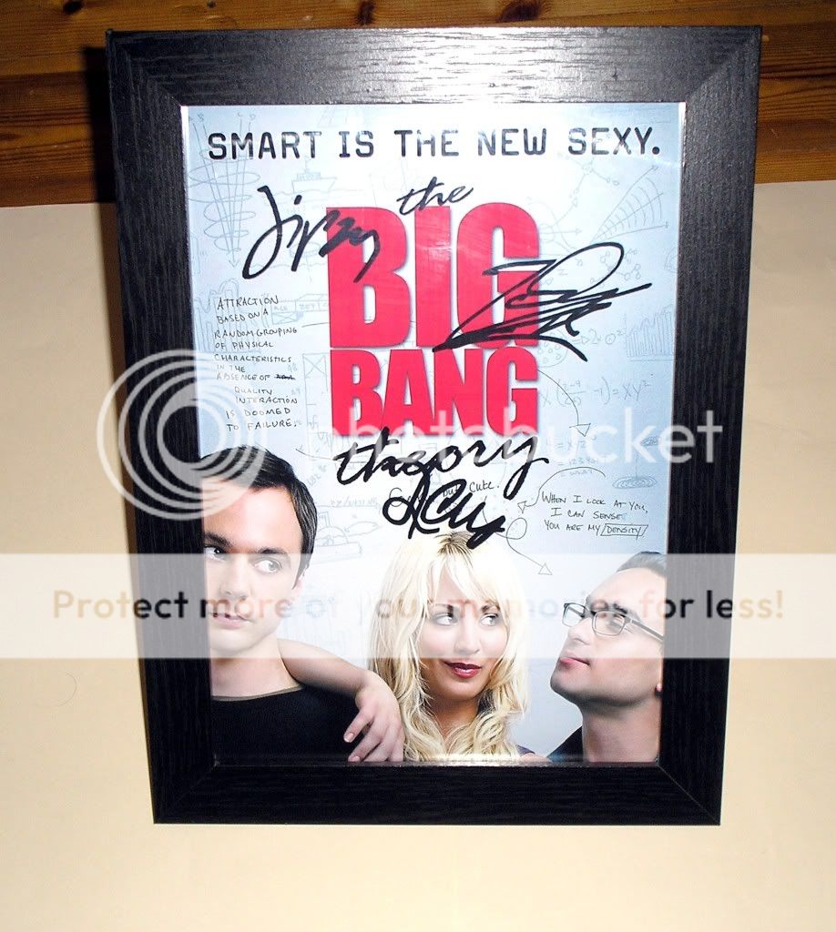 THE BIG BANG THEORY PP SIGNED & FRAMED 12X 8 POSTER  