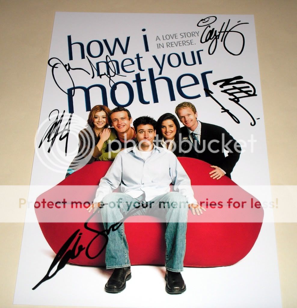 How I Met Your Mother Cast x PP Signed 12x8 Poster