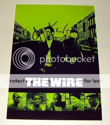 search the wire pp signed 12 x8 poster dominic west