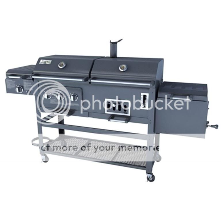 Combination BBQ GRILL (Smoker, Propane gas, and Charcoal Grill)