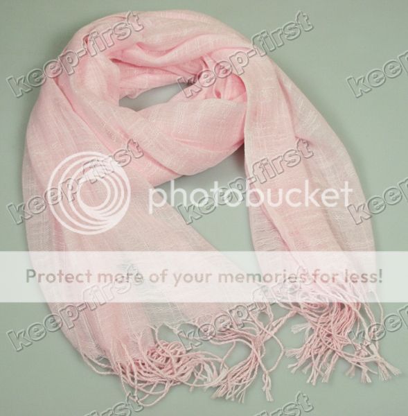 beautiful womens Soft pink cotton scarves/Shawl  