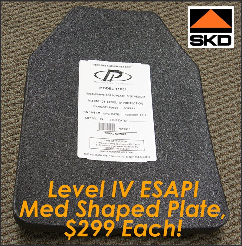 PPI Med ESAPI-Shaped Level IV Plate - SKD Tactical - ITS Forum