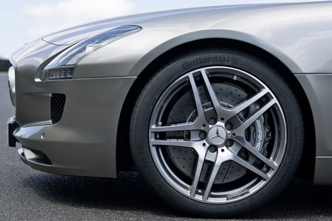 Set Perfect Genuine AMG Factory Mercedes Benz SLS Forged Wheels Tires SLS63