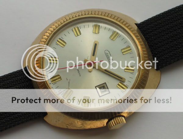 Beautiful soviet SLAVA watch Gilded AU case USSR VGC+  